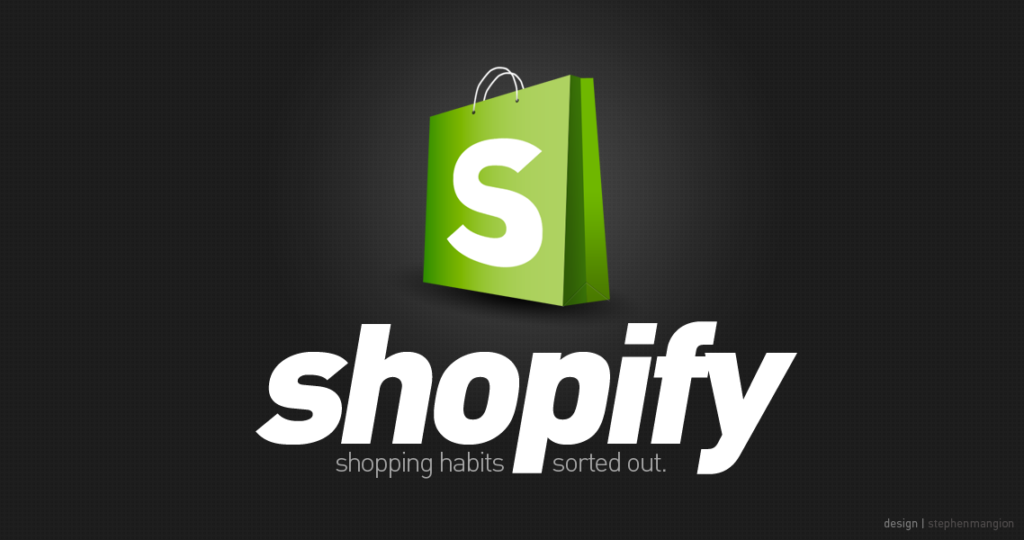 Shopify logo brand